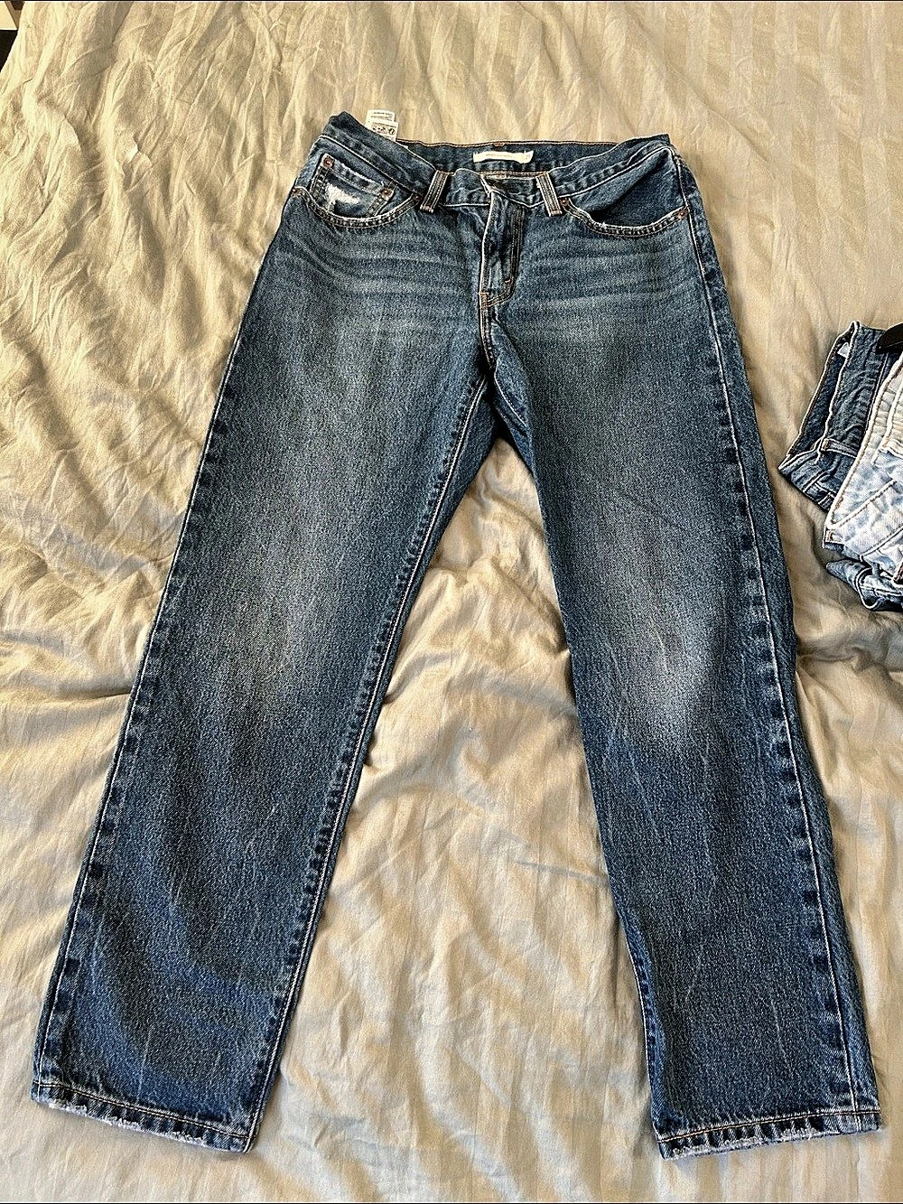 Levi's Middy Straight Jeans Waist 28 Blue